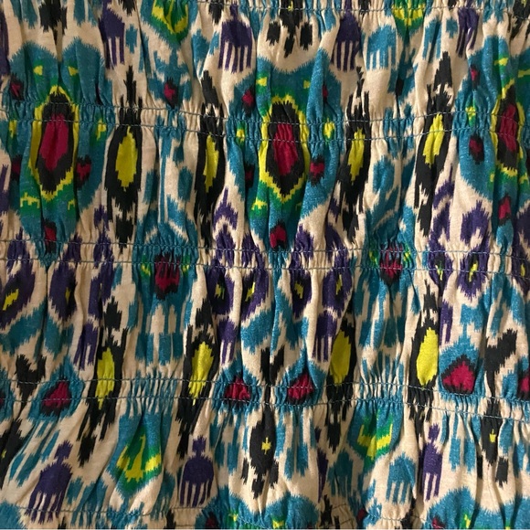 NWT Anthropologie | Turquoise Smocked 100% Cotton Tube Top, L - Picture 5 of 9